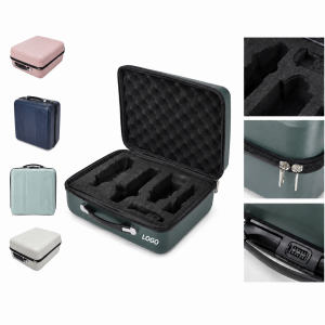 Hardshell Triple Bottle Wine Carrier with Security Lock