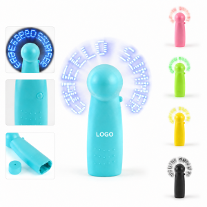 LED Programmable Message Cooling Fan - Portable Handheld Style