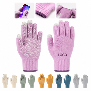 Thermal Knit Tech Gloves with Non-Slip Grip