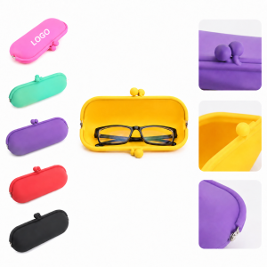 Soft-Touch Silicone Kiss-Lock Eyewear Case