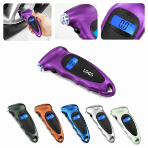 Ergonomic Handheld Digital Tire Gauge with Integrated LED Light